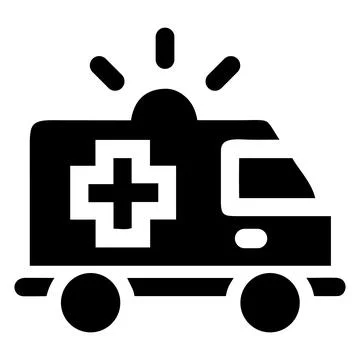 Ambulance vector icon. Stock Illustration