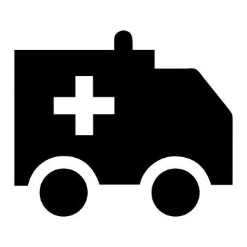 Ambulance vector icon. Stock Illustration