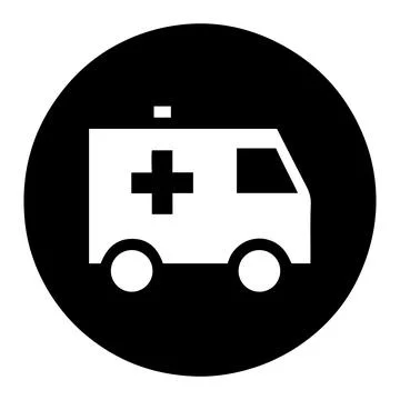 Ambulance vector icon. Stock Illustration