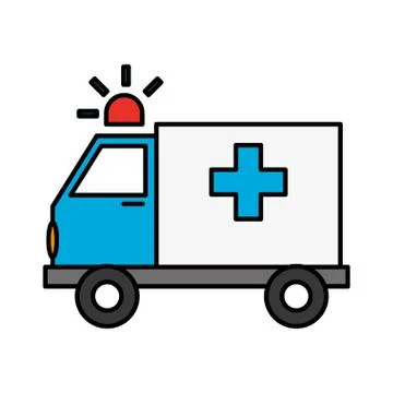 Ambulance vehicle icon Stock Illustration