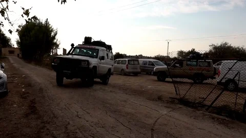 Ambulances Pulling Out co Stock Footage 120925555