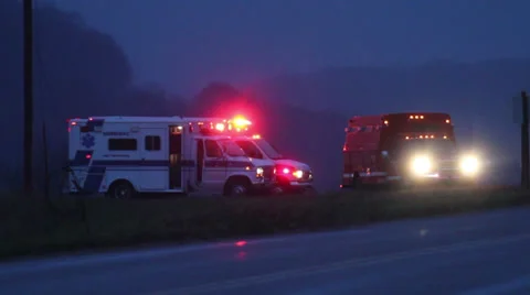 Ambulances on Scene Video stock 32720646