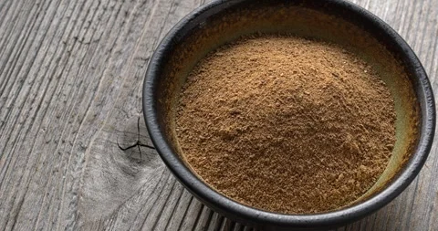 Amchur - dry mango powder. Stock Footage 284557623