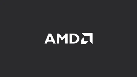 AMD Logo Cut Out. Grey Video stock 157699358