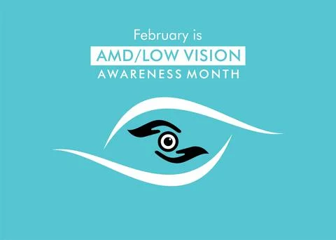 AMD or low vision awareness month concept design Stock Illustration