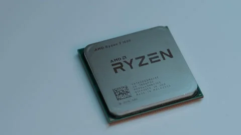 AMD Ryzen 5 1600 AM4 CPU Stock Footage 232540779