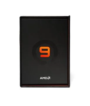 AMD Ryzen 9 7950X3D processor close-up. Studio shot. Stock Photos