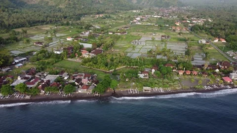 Amed coastline move left Stock Footage 329909331