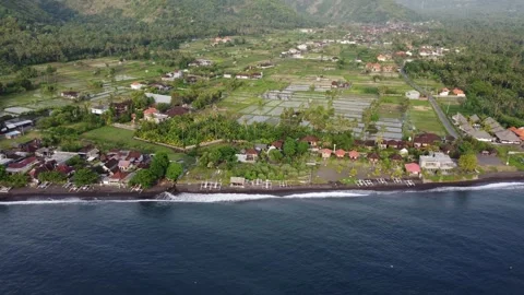 Amed coastline orbit Stock Footage 329909630