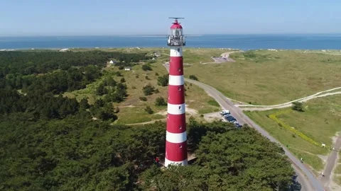 Ameland Lighthouse - 2 Stock Footage 165038096