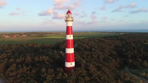 Ameland Lighthouse - 4 Stock Footage 165038093