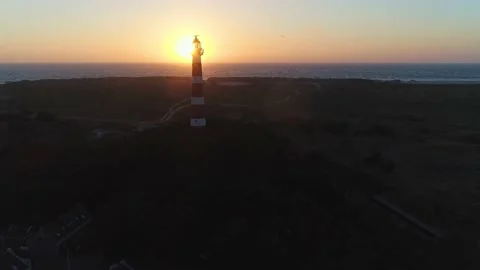 Ameland Lighthouse - 5 Stock Footage 165038099