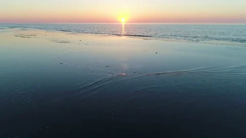 Ameland Sun set 1 Stock Footage 165038122