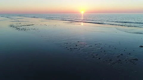 Ameland Sun set 2 Stock Footage 165038121