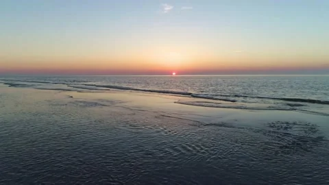 Ameland Sun set 3 Stock Footage 165038118