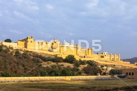 Amer (Amber) Palace and Fort, UNESCO World Heritage Site, Amer, Jaipur, Stock Photos