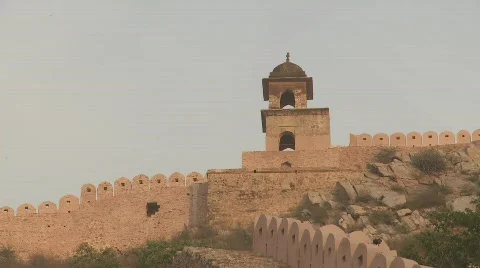 Amer palace jaipur Stock Footage 717101