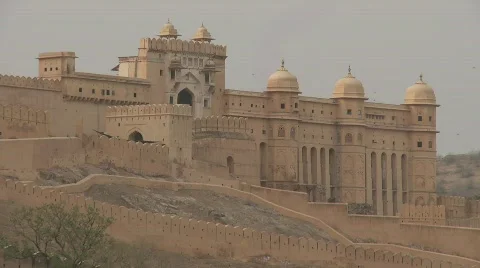 Amer palace jaipur Stock Footage 721555