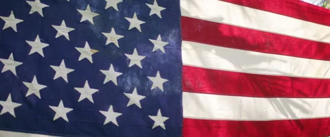 Amercian Flag  Stock Footage 158818634