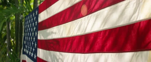Amercian Flag  Stock Footage 158818962