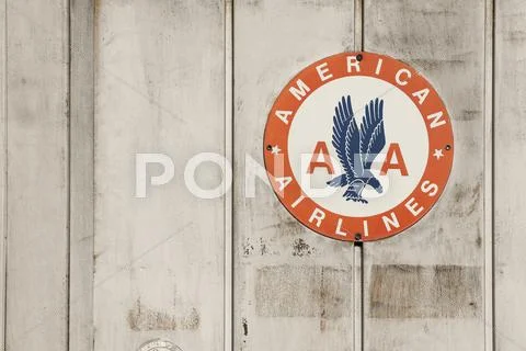 America airlines sign 2 Stock Photos
