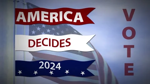America Decides Broadcast background Stock Footage 281247425