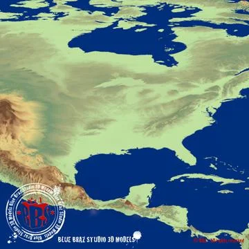 America elevation map North South Central - America Elevation Map North South 3d 096465948 Iconl7 