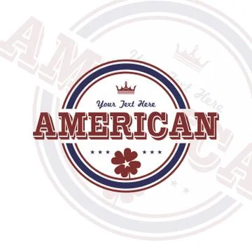 America emblem Ilustração Stock