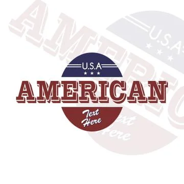America emblem Stock-Illustration