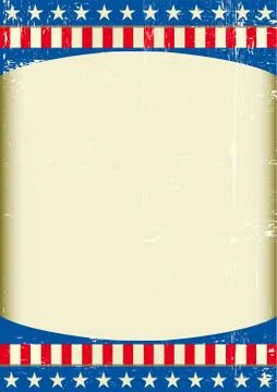 America for ever poster Stock Illustration