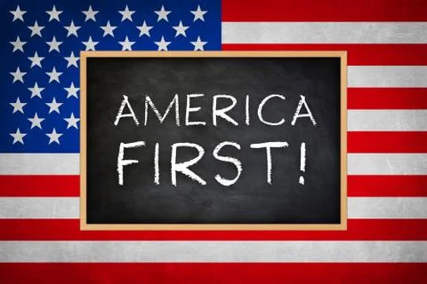 America First Stock Illustration