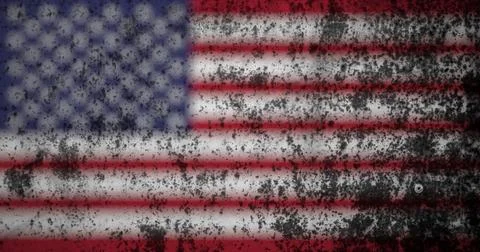 America flag texture for background Stock Photos