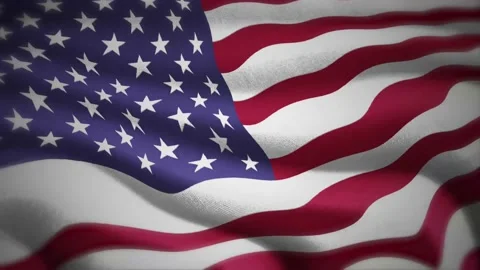 America Flag waving in wind Video stock 159520212
