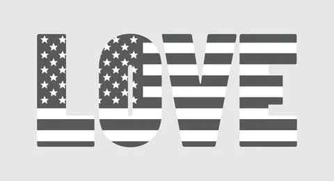 America Flags 2 Stock Illustration