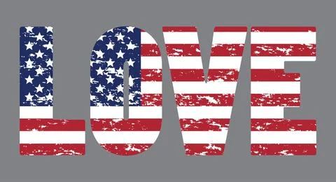 America Flags 2 Stock-Illustration