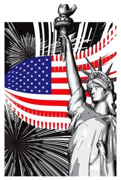 America Stock Illustration