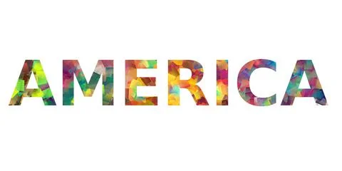 AMERICA Stock Illustration