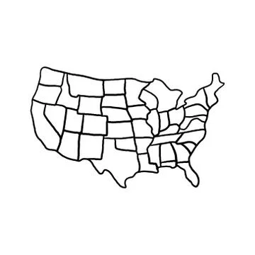 America map vector design template illustration Stock Illustration