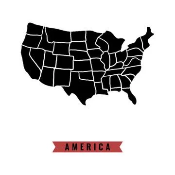 America map vector design template illustration 스톡 일러스트