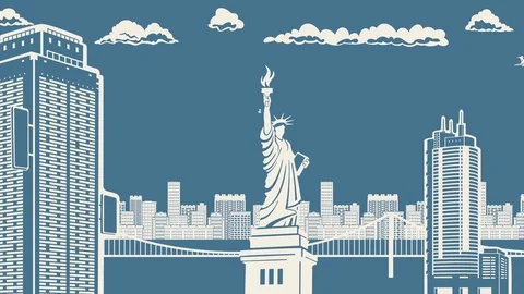 America Panorama Stock Footage 76579870