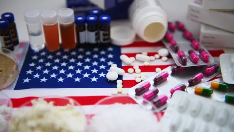 America pharma. Stock Footage 327851124