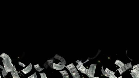 America US dollar note particle light glow animation Stock Footage 147583660