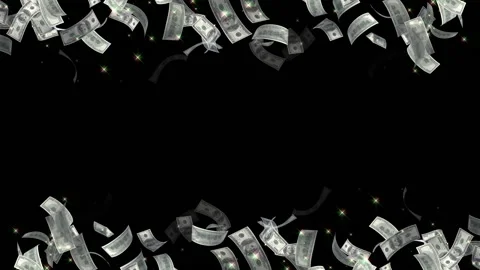 America US dollar note particle light glow animation Stock Footage 147583792