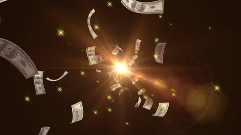 America US dollar note particle light glow animation Vídeo Stock 147583793