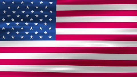 America US Flag Wave Stock Footage 218966551