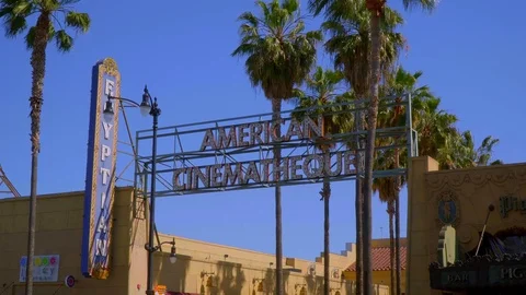 Americam Cinematheque in Hollywood Stock Footage