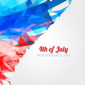 American 4th of july background Illustrazione stock