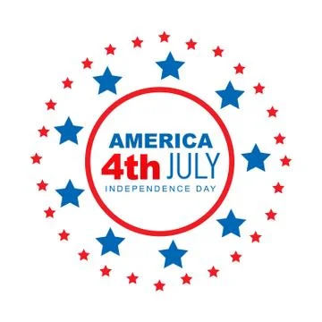 American 4th of july Stock Illustration
