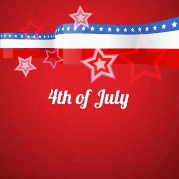 American 4th of july Stock Illustration