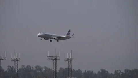 American Airlines a321 Stock Footage 96217280